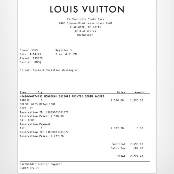 Louis Vuitton men’s shibori denim jacket. Size 52, lightly worn - Picture 16 of 16